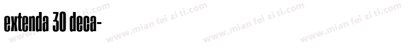 extenda 30 deca字体转换